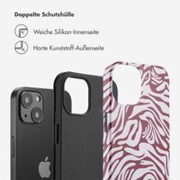 Selencia Vivid Tough Back Cover für das iPhone 13 - Trippy Swirl Dark Rose