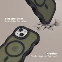 Selencia Wavy Backcover mit MagSafe Apple iPhone 15 - Schwarz