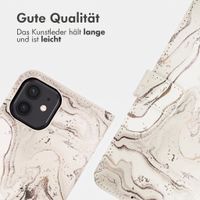 imoshion Design Klapphülle Apple iPhone 12 (Pro) - Sandy Marble