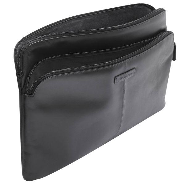 dbramante1928 Skagen Pro+ Sleeve - Laptop Hülle 14 Zoll - Laptop Sleeve - Echtes Leder - MacBook Pro 14 Zoll - Black