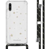 imoshion Design Hülle mit Band für das Huawei P30 Lite - Stars Gold