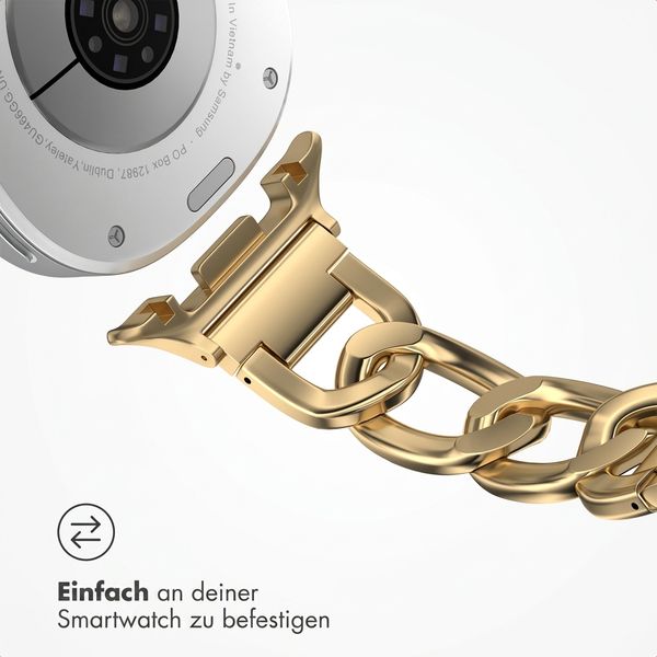 Selencia Chain Armband für Samsung Galaxy Watch 9 (40/44mm) / Watch 8 (40/44mm) / Classic (46mm) - Gold
