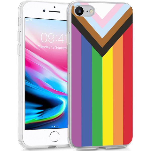 imoshion Design Hülle für das iPhone SE (2022 / 2020) / 8 / 7 - Rainbow flag