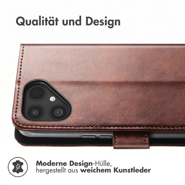 imoshion Luxuriöse Klapphülle Samsung Galaxy Z Fold 6 - Dunkelbraun
