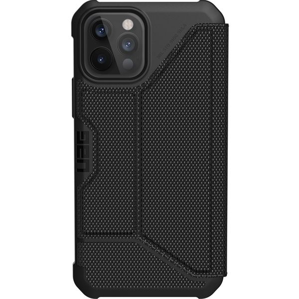 UAG Metropolis Klapphülle iPhone 12 (Pro) - Kevlar Black