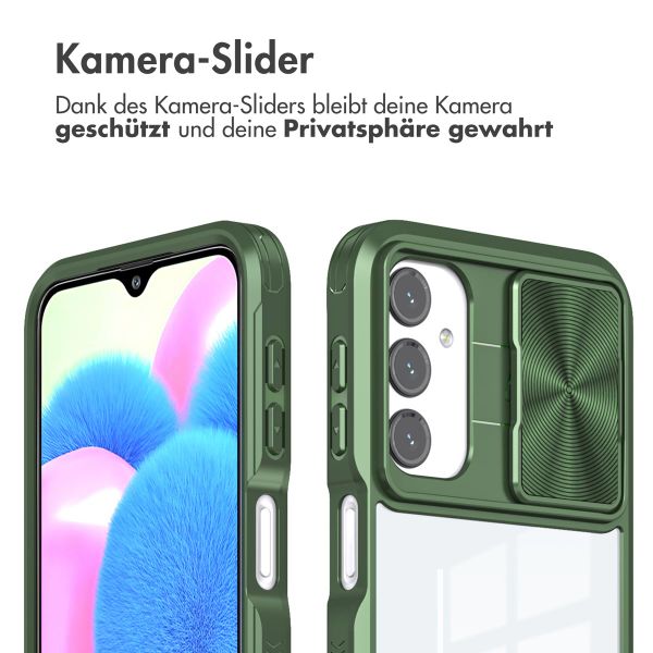 imoshion Back Cover mit Kameraschieber für das Samsung Galaxy A25 (5G) - Dunkelgrün