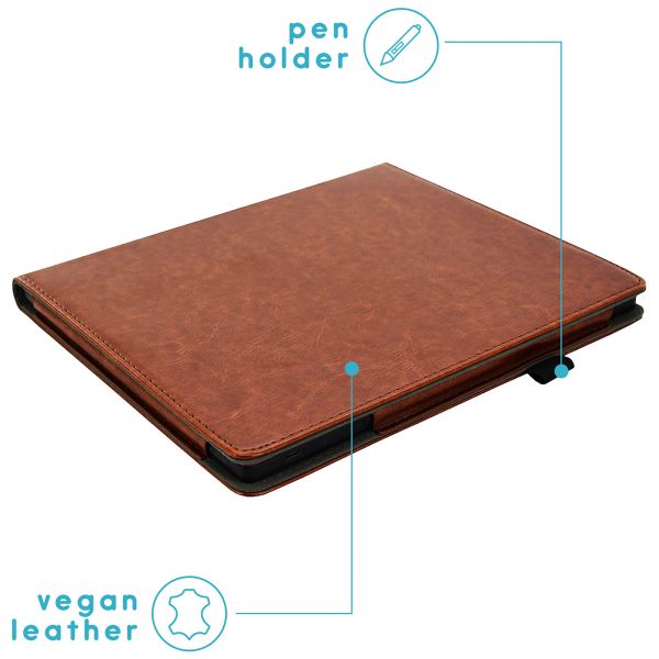 imoshion Vegan Leather Klapphülle für das Kobo Elipsa 2E - Dunkelbraun