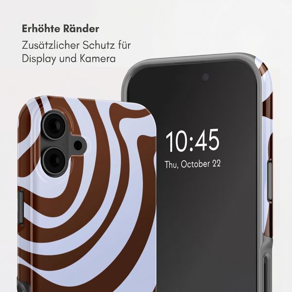 Selencia Vivid Back Cover Apple iPhone 16 - Dream Swirl Chocolate
