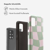 Selencia Vivid Tough Back Cover für das Samsung Galaxy A51 - Groovy Sage Green