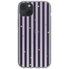 imoshion  Design Hülle für das iPhone 14 - Sparkle Lines Lavender