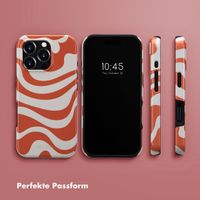 Selencia Vivid Tough Back Cover MagSafe für das iPhone 16 Pro - Dream Swirl Orange