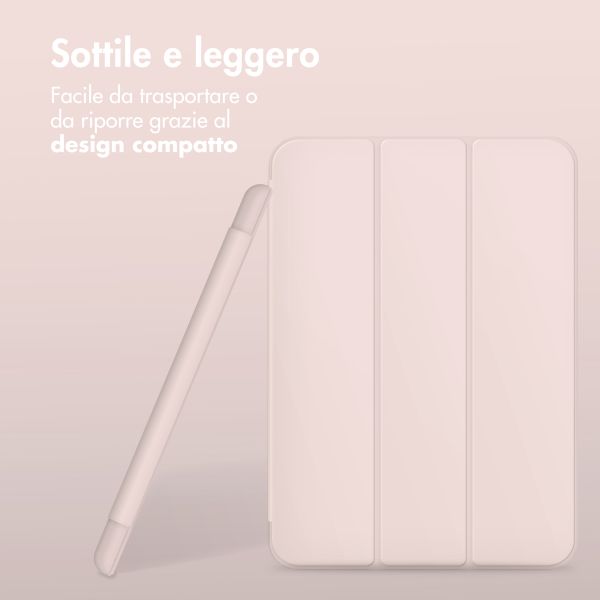 Accezz Smarte Klapphülle aus Silikon Samsung Galaxy Tab A9 8.7 Zoll - Rosa