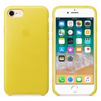 Apple Leder-Case Apple iPhone SE (2022 / 2020) / 8 / 7 - Spring Yellow