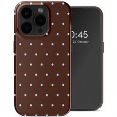 Selencia Vivid Rückabdeckung mit MagSafe Apple iPhone 15 Pro - Happy Dots Chocolate