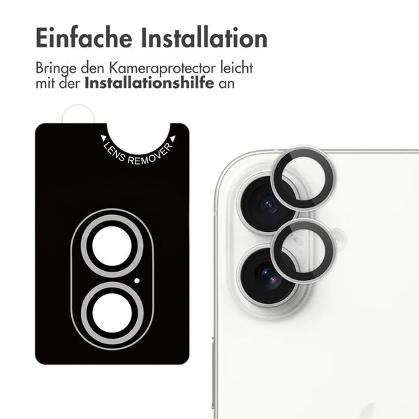 imoshion 2er-Pack Objektivschutz für Kamera für das Apple iPhone 17 / 16 / 16 Plus - Weiß