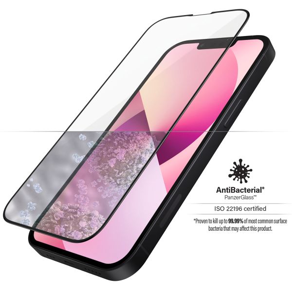 PanzerGlass Case Friendly Antibakterieller Screen Protector für das Apple iPhone 13 Mini - Schwarz