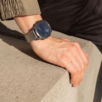 Accezz Mattes Titanstahlarmband -   Garmin 26 mm Anschluss - Titanium