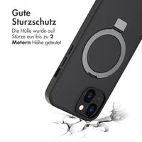 Accezz Ring Stand Backcover mit MagSafe für das Apple iPhone 14 - Schwarz