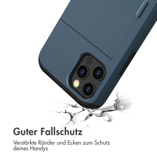 imoshion Backcover mit Kartenfach für das iPhone 12 (Pro) - Dunkelblau