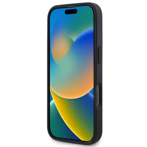 Guess 4G Metal Logo Back Cover MagSafe Apple iPhone 16 Pro Max - Schwarz