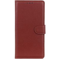 Litchi Klapphülle für das Oppo A52 / A72 / A92 - Braun