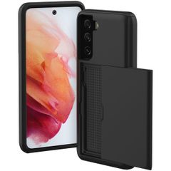 imoshion Backcover mit Kartenfach Samsung Galaxy S21 - Schwarz