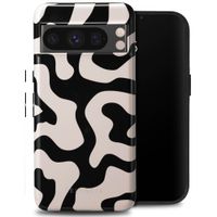 Selencia Vivid Tough Back Cover für das Google Pixel 8 Pro - Art Wave Black