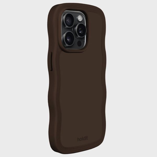 Holdit Wavy Case für das Apple iPhone 15 Pro Max - Chocolate