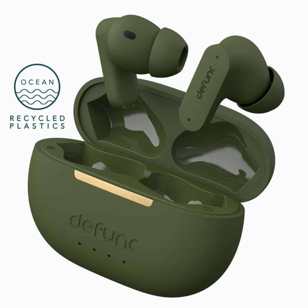 Defunc True ANC Earbuds - In-Ear Kopfhörer - Bluetooth Kopfhörer - Mit Rauschunterdrückungsfunktion - Green