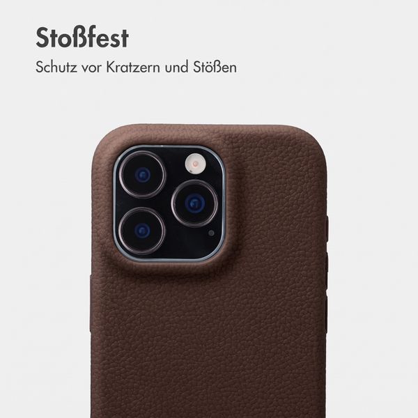 imoshion Texture Backcover Apple iPhone 16 Pro - Dunkelbraun