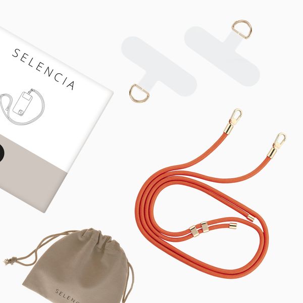 Selencia Universal Handyband mit 2 Haken - verstellbar - Burnt Sienna