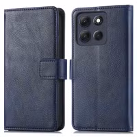 imoshion Luxuriöse Klapphülle Motorola Moto G86 - Dunkelblau