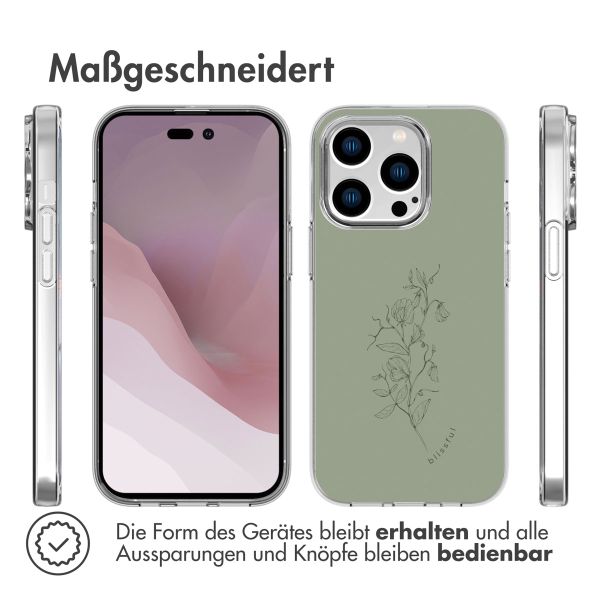 imoshion Design Hülle iPhone 14 Pro - Floral Green