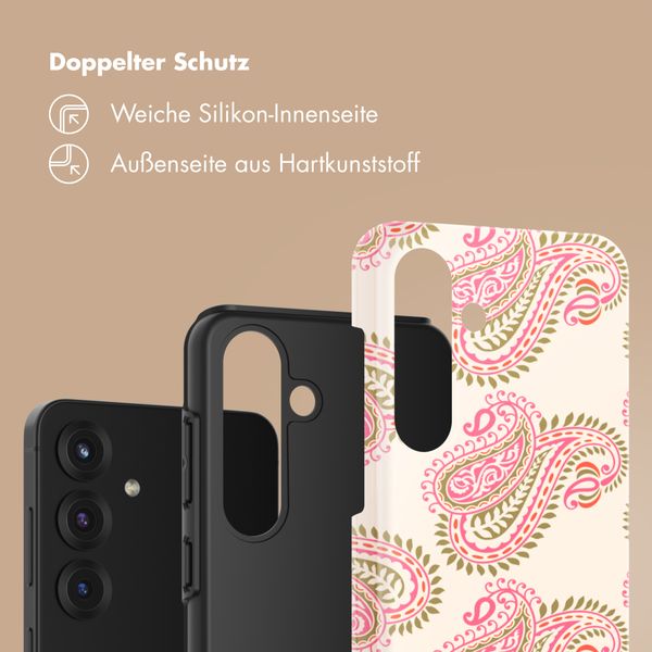 Selencia Vivid Back Cover Samsung Galaxy S25 FE - Paisley Blush