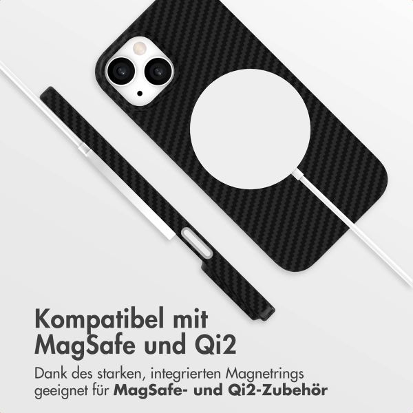 Accezz MagSafe Kevlar Hülle Apple iPhone 15 - Schwarz