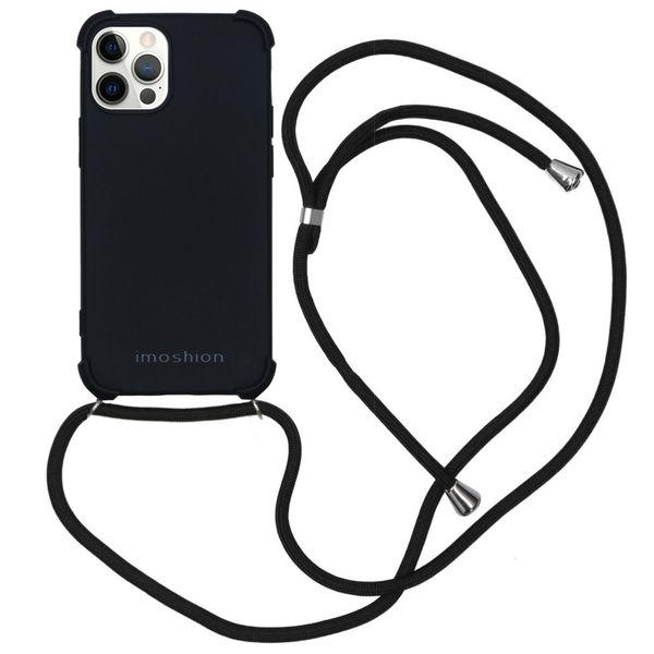 imoshion Color Backcover mit Band iPhone 12 (Pro) - Schwarz