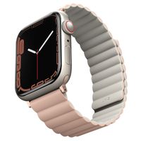 Uniq Revix doppelseitiges Armband für das  Apple Watch Series 1 t/m 9 / SE (38/40/41 mm) | Series 10 / 11 (42 mm) - Blush Pink / Beige