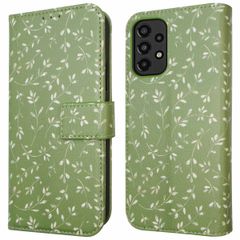 imoshion Design Klapphülle Samsung Galaxy A33 - Green Flowers