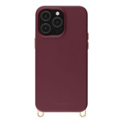 Selencia Rivièra Backcover mit MagSafe mit abnehmbaren Haken Apple iPhone 14 Pro - Bold Burgundy