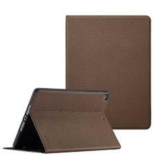 Selencia Riva Klapphülle Apple iPad 9 (2021) 10.2 Zoll / iPad 8 (2020) 10.2 Zoll / iPad 7 (2019) 10.2 Zoll - Mocha Brown