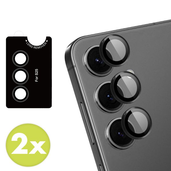 imoshion 2er-Pack Objektivschutz für Kamera für das Samsung Galaxy S25 - Schwarz