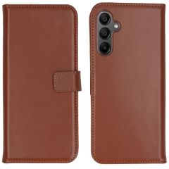 Selencia Echtleder Klapphülle Samsung Galaxy A15 (5G/4G) - Hellbraun
