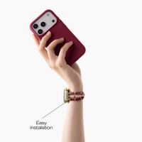 iDeal of Sweden Beaded Watch Band für Apple Watch | 38/40/41/42 mm - Boho Desert Plum