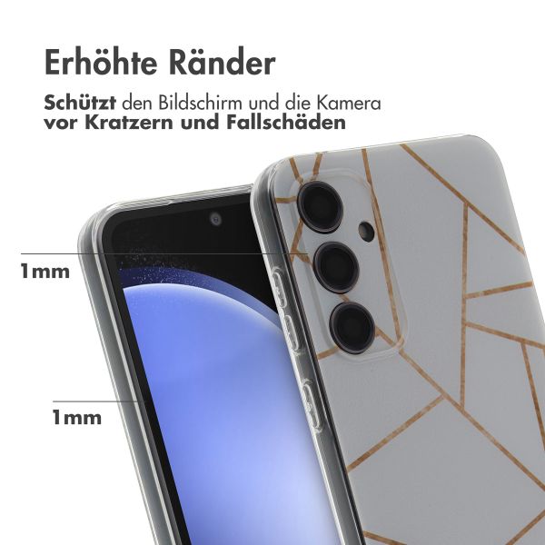 imoshion Design Hülle für das Samsung Galaxy S23 FE - White Graphic