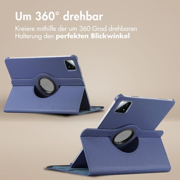 imoshion 360° drehbare Klapphülle Xiaomi Pad 6S Pro 12.4 - Dunkelblau