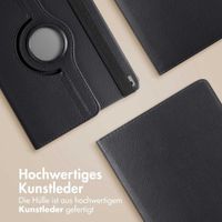 imoshion 360° drehbare Klapphülle Apple iPad 9 (2021) 10.2 Zoll / iPad 8 (2020) 10.2 Zoll / iPad 7 (2019) 10.2 Zoll - Schwarz