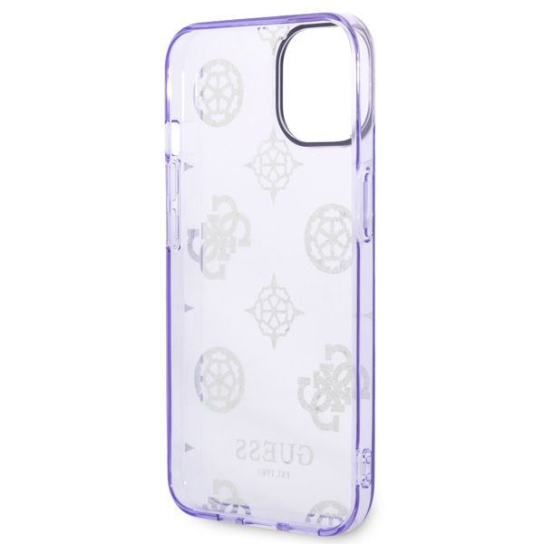 Guess Peony Glitter Back Cover für das iPhone 14 - Violett