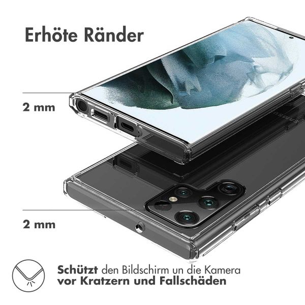 Accezz Xtreme Impact Case für das Samsung Galaxy S22 Ultra - Transparent