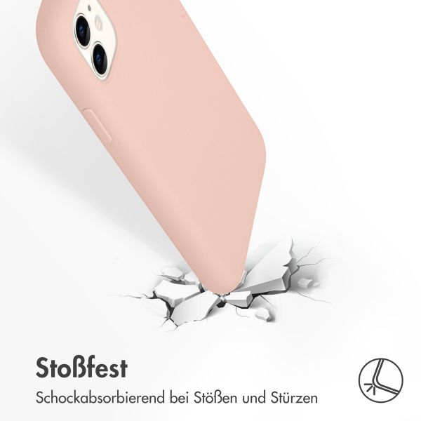 Accezz Liquid Silikoncase Rosa für das iPhone 11