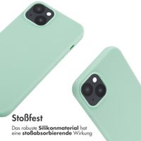 imoshion Silikonhülle mit Band für das Apple iPhone 14 Plus - Mintgrün